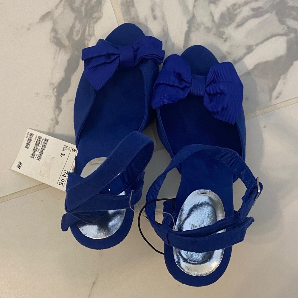 H&M Royal Blue Bow Heels